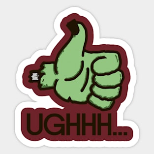 Zombie Thumbs Up Sticker